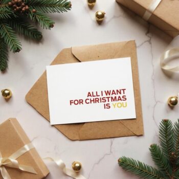 Postcard "All I want for christmas..."