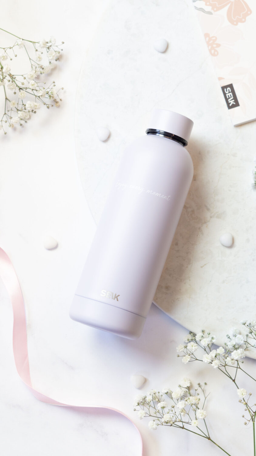 SEIK Juomapullo / termospullo enjoy every moment - violetti 500ml
