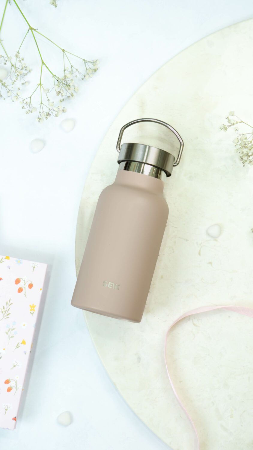 SEIK juomapullo / termospullo - vaaleanpunainen 350ml