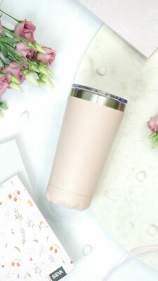 SEIK Termos / kahvimuki - vaaleanpunainen 350ml
