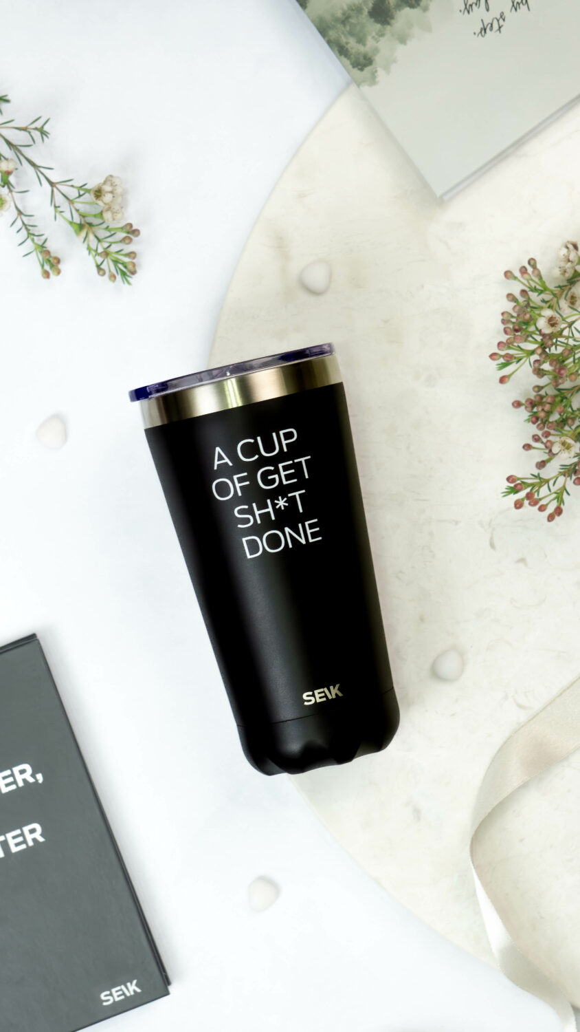 SEIK Termos / kahvimuki - a cup of get sh*t done 350ml