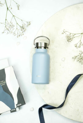SEIK juomapullo / termospullo - vaaleansininen 350ml
