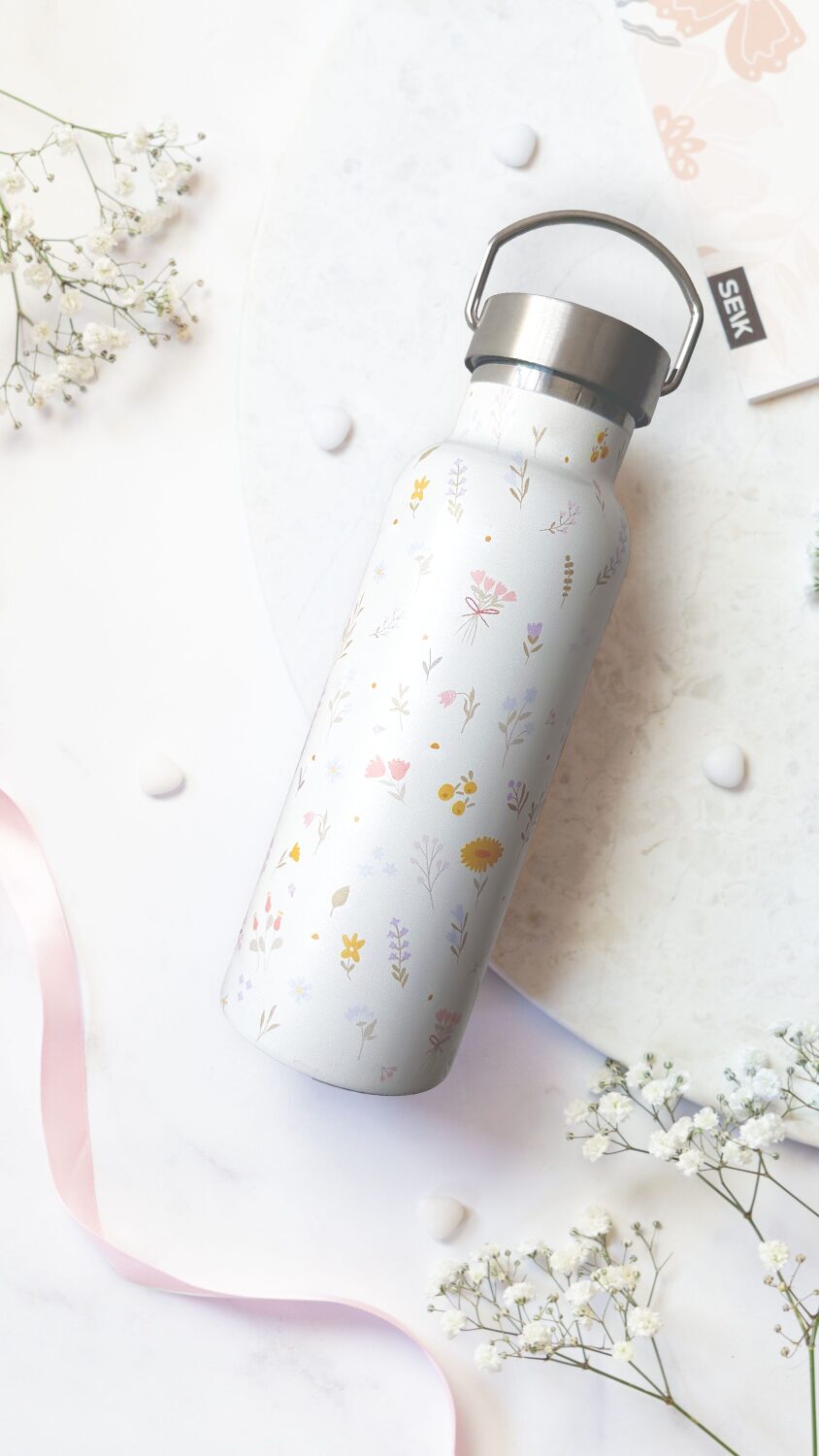 SEIK juomapullo / termospullo - kukka 500ml