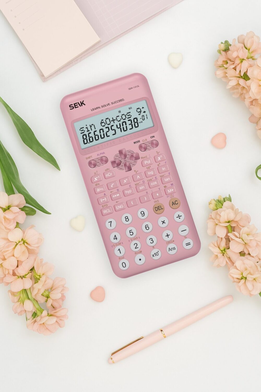 Iloinen laskin pinkki - In my smart girl era
