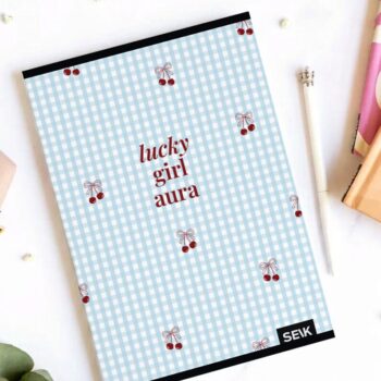 A5 ruudullinen muistikirja (36 lehte) - lucky girl aura