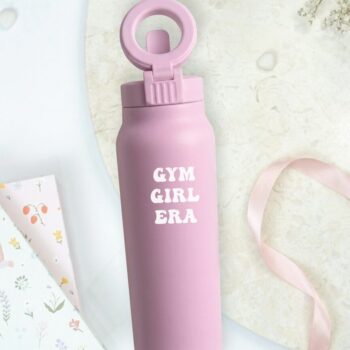 2-in-1 Thermos-juomapullo magneettisella puhelinpidikkeellä - gym girl era