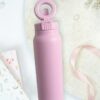 2-in-1 Thermos-juomapullo magneettisella puhelinpidikkeellä - Vaaleanpunainen