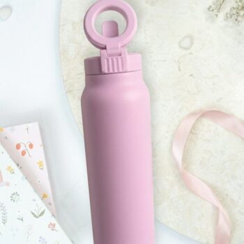 2-in-1 Thermos-juomapullo magneettisella puhelinpidikkeellä – Vaaleanpunainen (Copy)