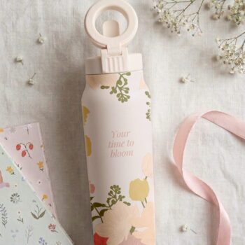 2-in-1 Thermos-juomapullo magneettisella puhelinpidikkeellä – Aika puhjeta kukkaan