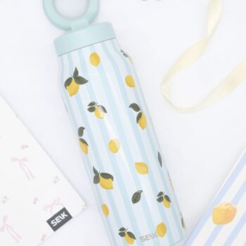 2-in-1 Thermos-juomapullo magneettisella puhelinpidikkeellä – Sitruunat